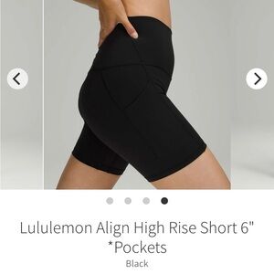 lululemon Align™ High-Rise Short with Pockets 6"